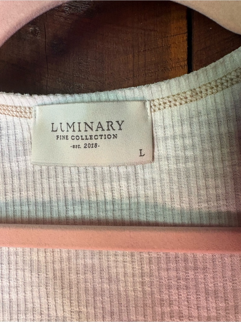 Cream Ribbed Henley Tank - Picture 4 of 5